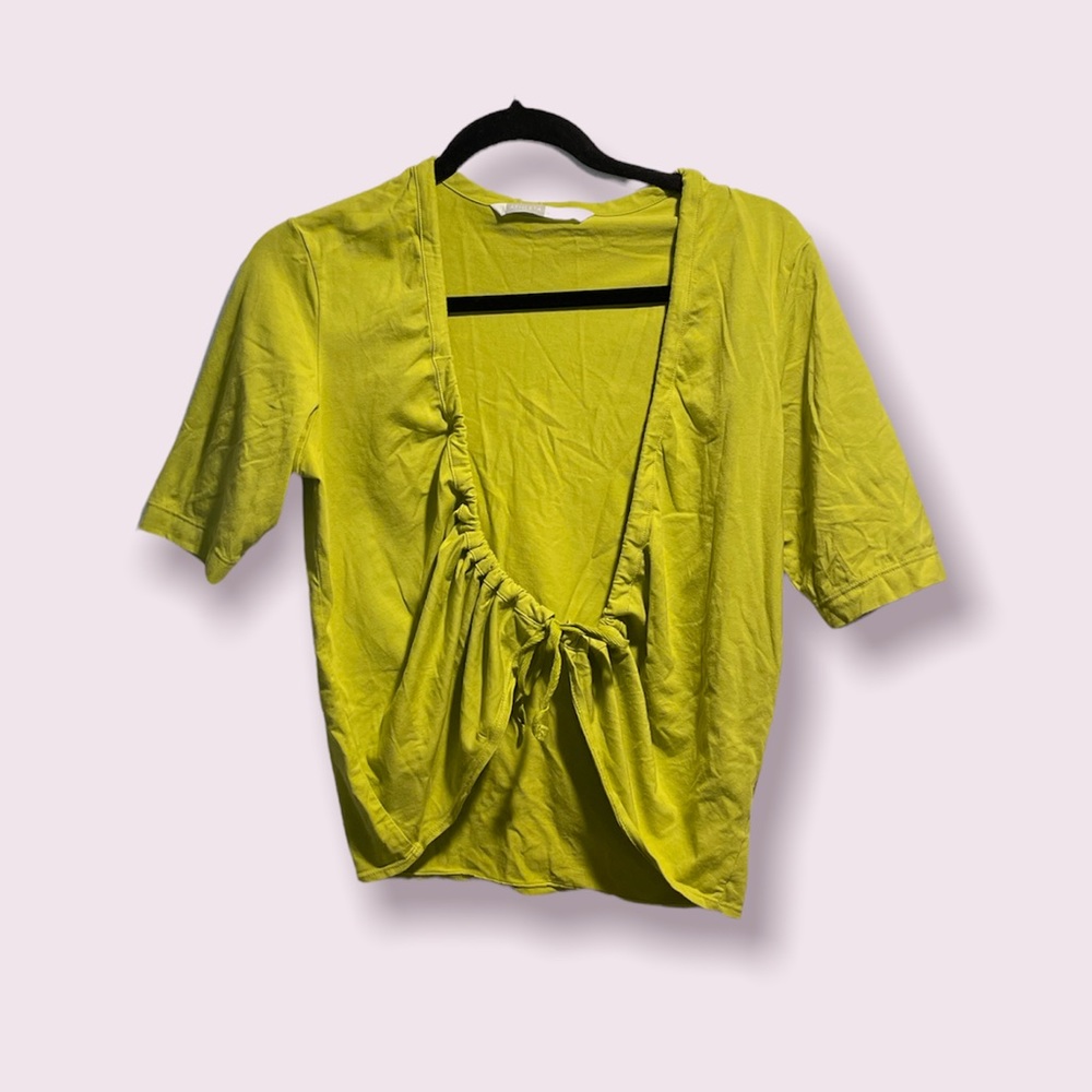 Athleta tie top in citron green